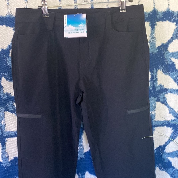 Willit black size 8 UPF performance pants with pockets - Picture 2 of 15